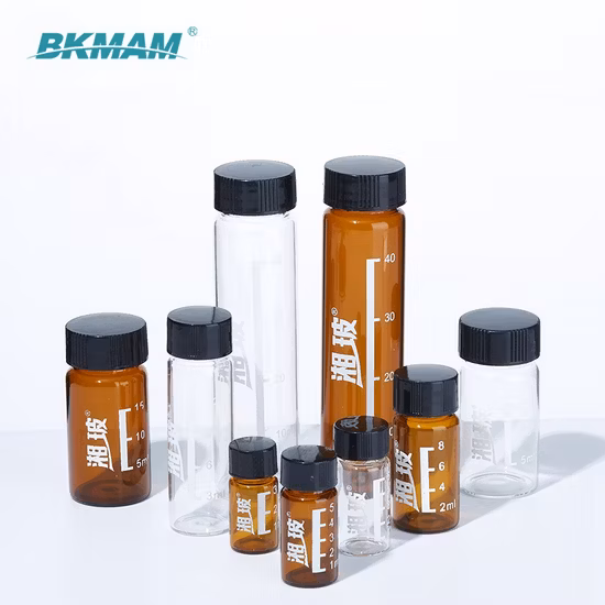 Good Quality Amber Glass Bottle Vial Reagent Bottle 30ml for Laboratory Storage