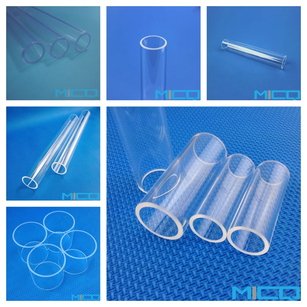 Custom Heating Element Fused Silica Square Quartz Tube Laboratory Glassware