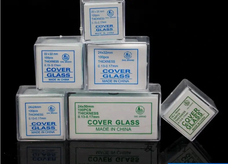 Factory Supplier Multiple Size Microscope Cover Glass with Single Concavity