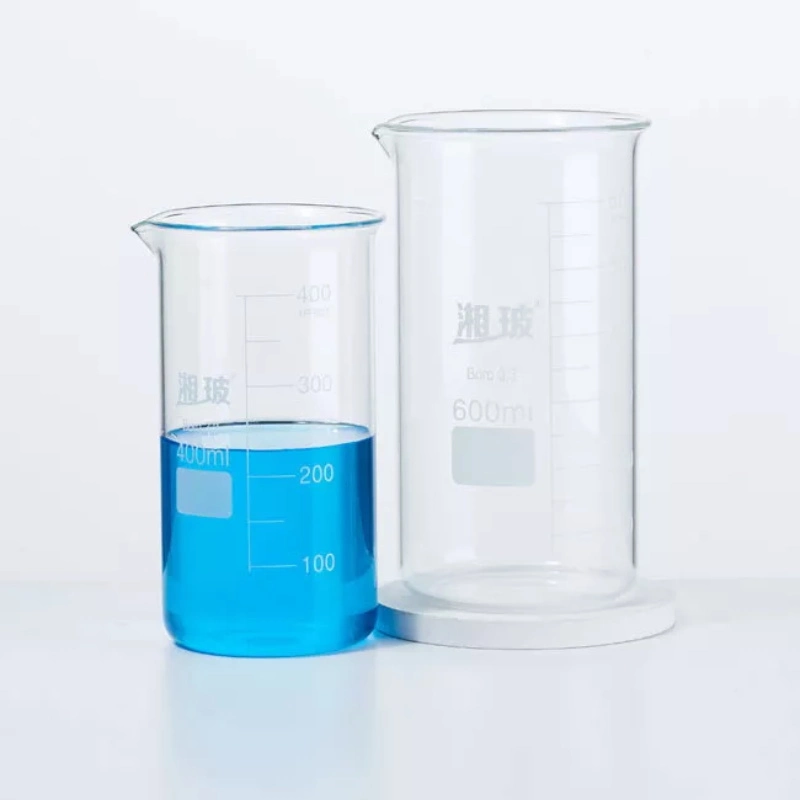 Borosilicate Beaker High Quality Lab Use Glass Beakers for Sale 50ml 100ml 200ml 250ml 500ml 1000ml Beakers Glassware