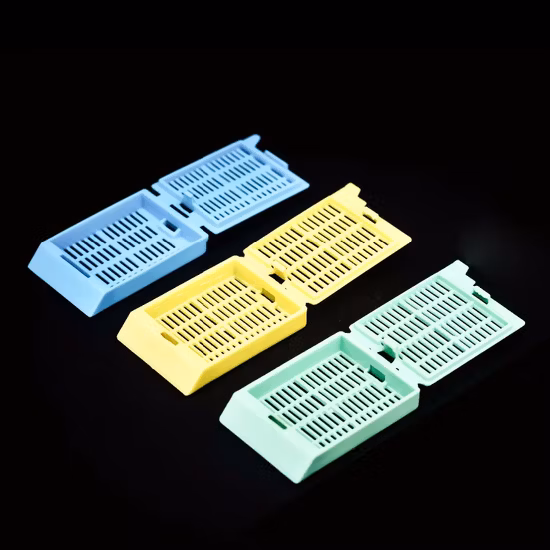 Kassette zum Einbetten von Kunststoffgewebe in das Labor, Histologie-Verarbeitungskassette