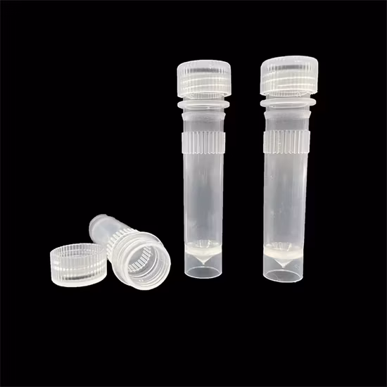 Steriles 0,5 ml, 1,5 ml, 2 ml Kryovial-Gefrierröhrchen mit Schraubverschluss